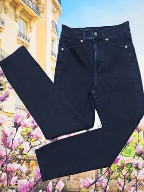 Express Navy Super Slim High Rise Jeans Size 0